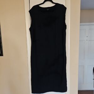 Talbots Classic Navy Blue Midi Dress